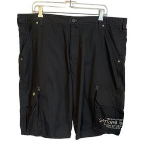Point Zero Cargo Board Shorts Black Mens  40